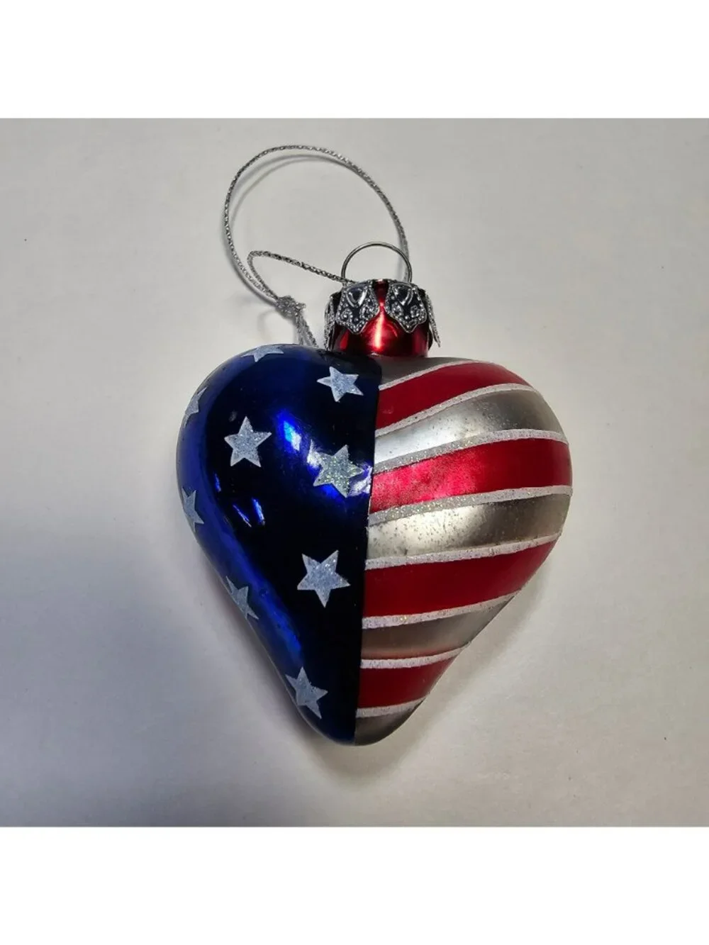 Lot of 4 Patriotic Heart USA Flag 2
